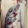 Sexy Female Dragon Tattoo Back
